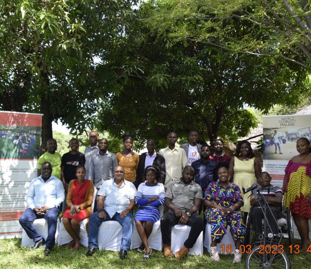 Representatives of the nine organisations who attended the Community Foundation Development workshop